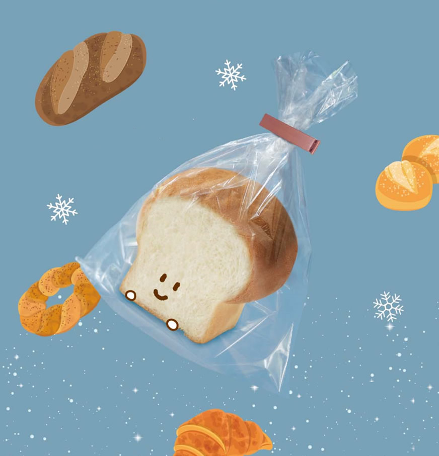 パンおいしいまま（R) パン専用冷凍袋　イメージ画像